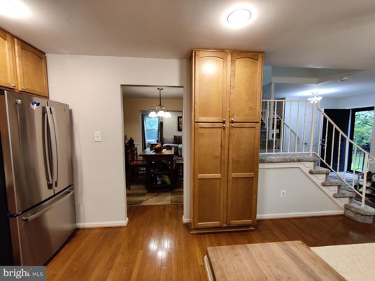 Interior, Kitchen, Wood Texture Flooring