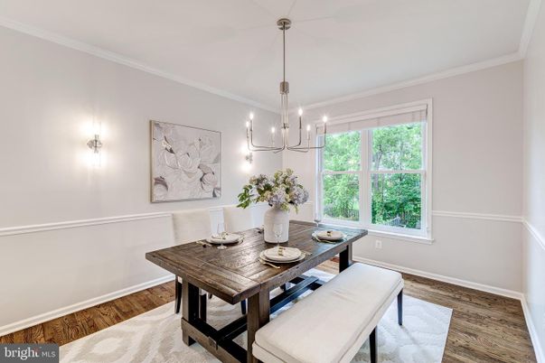 Chandelier, Dining room, Interior, Pendant Lights, Wood Texture Flooring