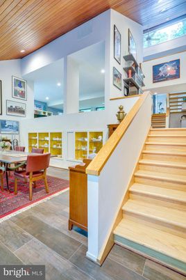 Dining room, Interior, Recessed Lighting, Wooden Ceilings