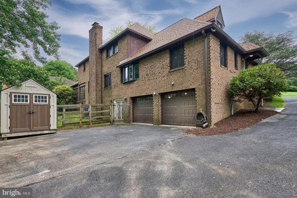 Attached, Exterior, Facade, Brick Facade, Tudor Revival