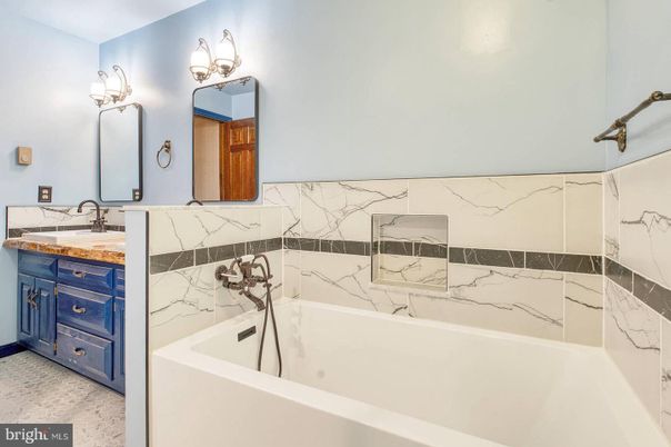 Bathroom, Interior, Marble Walls