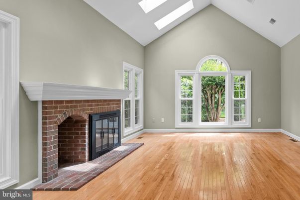 Empty room, Fireplace, Interior, Wood Texture Flooring