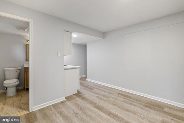 Bathroom, Interior, Recessed Lighting, Wood Texture Flooring
