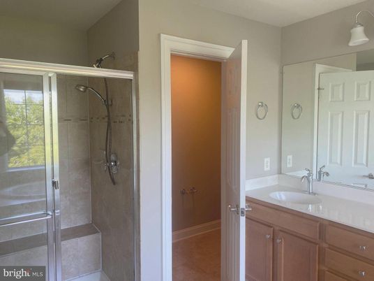 Bathroom, Dual Sink Vanities, Glass Shower, Interior