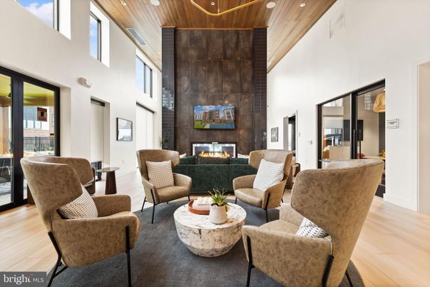 Fireplace, Interior, Living room, Recessed Lighting, Wooden Ceilings, Wood Texture Flooring