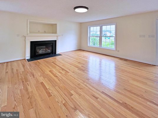 Empty room, Fireplace, Interior, Wood Texture Flooring