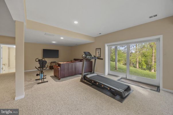Fitness Equipment, Interior, Recessed Lighting
