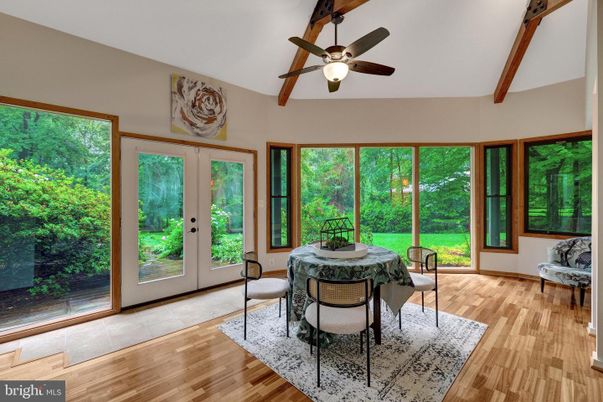 Interior, Sun Room, Wooden Beams, Wood Texture Flooring