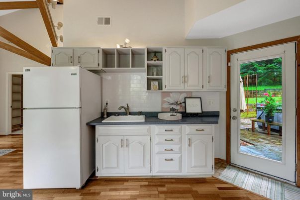 Interior, Kitchen, Wood Texture Flooring
