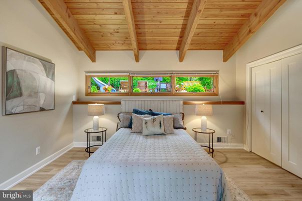 Bedroom, Interior, Wooden Beams, Wooden Ceilings, Wood Texture Flooring