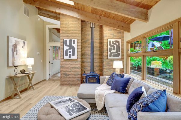 Interior, Living room, Stone Walls, Wooden Beams, Wooden Ceilings, Wood Texture Flooring