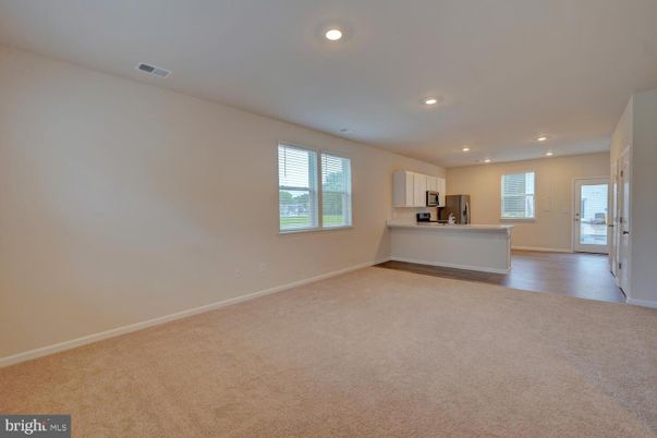 Empty room, Interior, Kitchen, Recessed Lighting