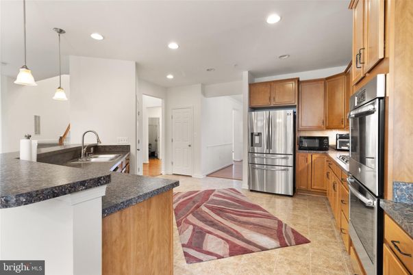 Interior, Kitchen, Pendant Lights, Recessed Lighting, Stainless Steel Appliances