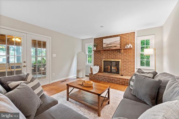 Fireplace, Interior, Living room, Stone Walls, Wood Texture Flooring