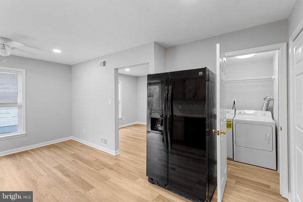 Interior, Recessed Lighting, Utility Closets, Washer, Wood Texture Flooring