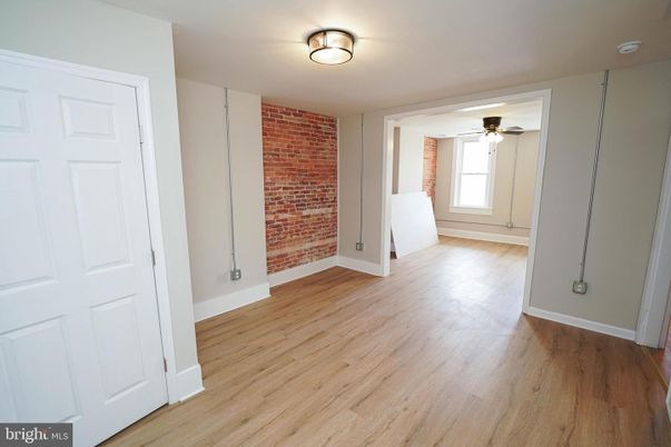 Empty room, Interior, Stone Walls, Wood Texture Flooring
