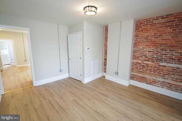 Empty room, Interior, Stone Walls, Wood Texture Flooring