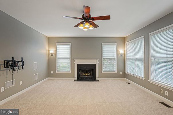 Empty room, Fireplace, Interior