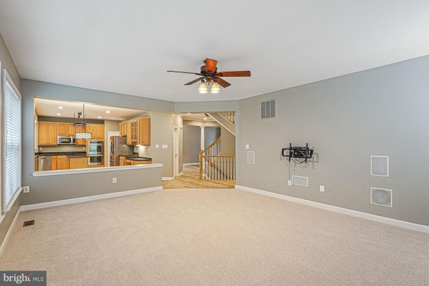 Empty room, Interior, Kitchen, Recessed Lighting, Stainless Steel Appliances