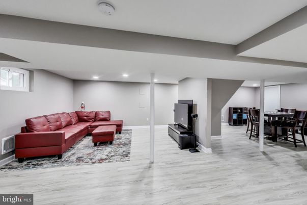 Dining room, Interior, Living room, Recessed Lighting, Wood Texture Flooring