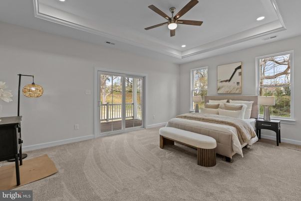 Bedroom, Interior, Recessed Lighting