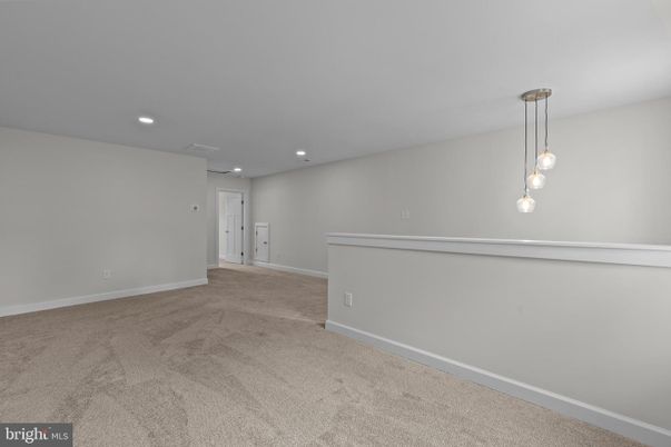 Empty room, Interior, Pendant Lights, Recessed Lighting