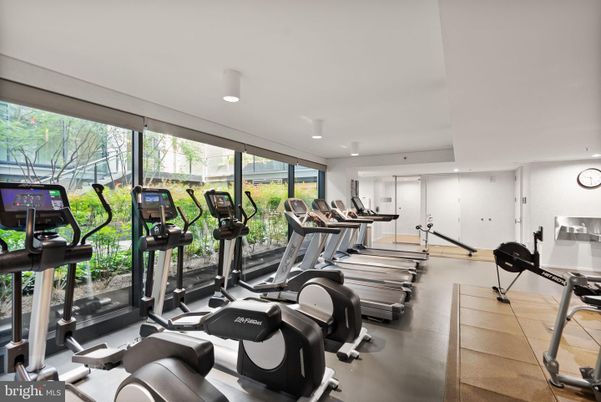 Fitness Equipment, Gym, Interior, Recessed Lighting