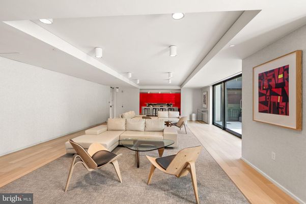 Dining room, Interior, Living room, Recessed Lighting, Wood Texture Flooring