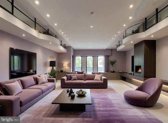 Fireplace, Interior, Living room, Recessed Lighting