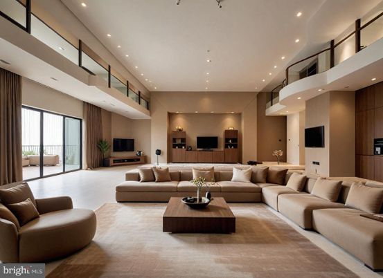 Interior, Living room, Recessed Lighting