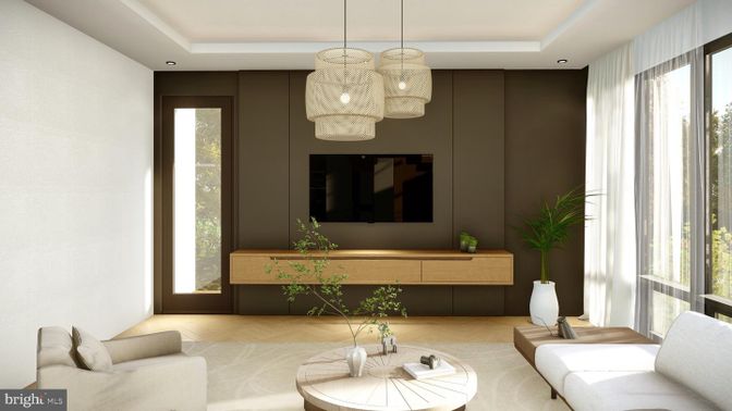Interior, Living room, Pendant Lights, Recessed Lighting