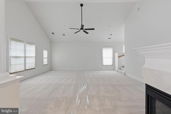 Empty room, Fireplace, Interior