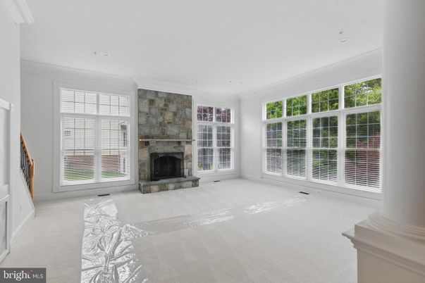 Empty room, Fireplace, Interior, Recessed Lighting
