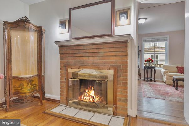 Fireplace, Interior, Stone Walls, Wood Texture Flooring
