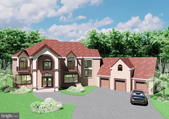 Attached, Exterior, Facade, Tudor Revival