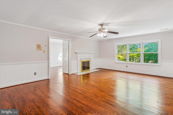 Empty room, Fireplace, Interior, Wood Texture Flooring