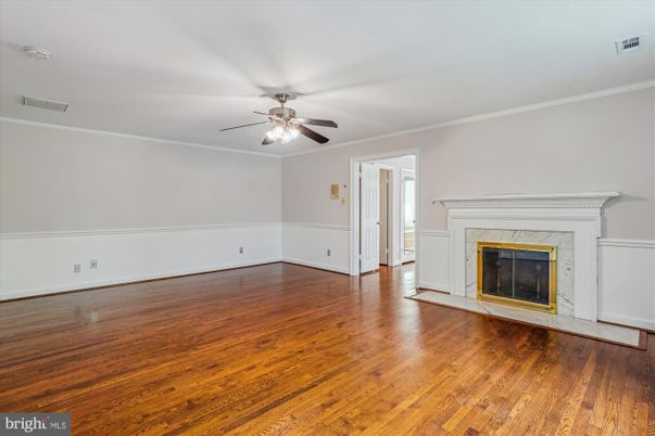 Empty room, Fireplace, Interior, Wood Texture Flooring