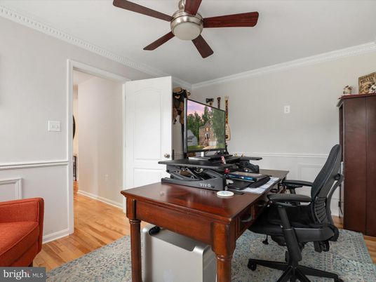 Home Office, Interior, Wood Texture Flooring