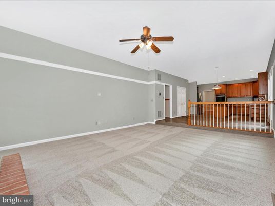 Empty room, Interior, Kitchen, Pendant Lights, Recessed Lighting