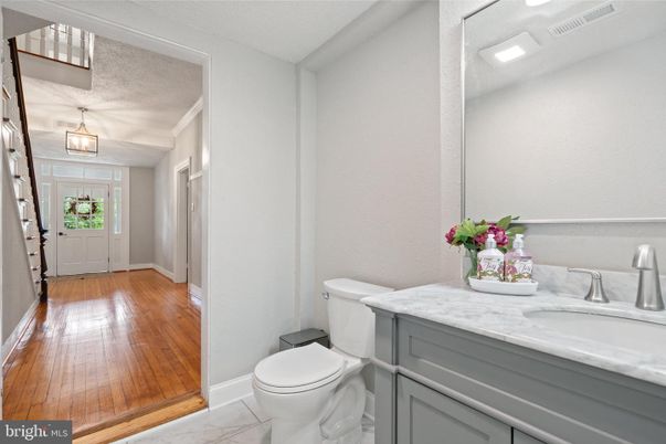 Bathroom, Interior, Marble, Wood Texture Flooring