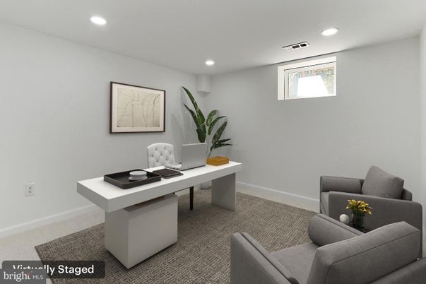Home Office, Interior, Recessed Lighting