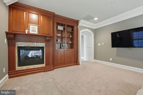 Empty room, Fireplace, Interior, Recessed Lighting