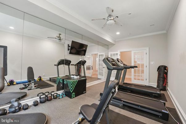 Fitness Equipment, Interior, Recessed Lighting