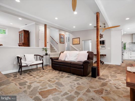 Interior, Living room, Recessed Lighting