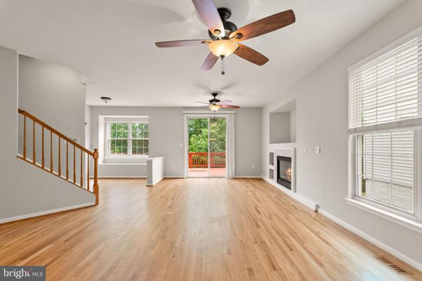 Empty room, Fireplace, Interior, Wood Texture Flooring