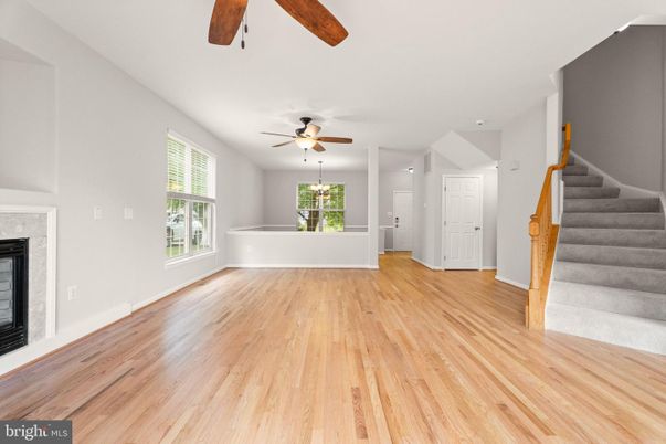 Empty room, Fireplace, Interior, Wood Texture Flooring