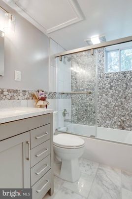 Bathroom, Glass Shower, Interior, Marble