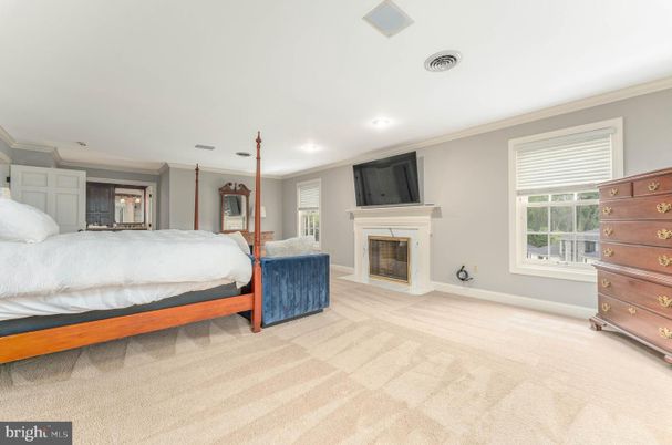 Bedroom, Fireplace, Interior, Recessed Lighting