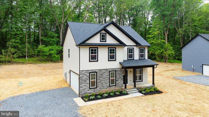 Attached, Backyard, Exterior, Facade, Farmhouse