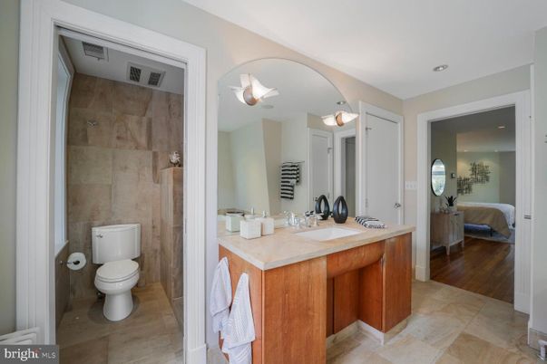 Bathroom, Bedroom, Interior, Recessed Lighting, Wood Texture Flooring